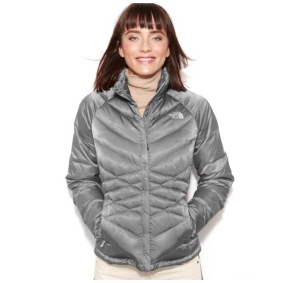 The North Face | 550 Aconcagua Down Jacket Metallic Silver | Size Medium Women's - Picture 1 of 12